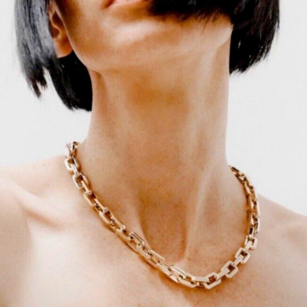 Eddie Borgo 12k Gold plated Link necklace set - Picture 2 of 5